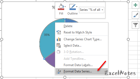 How to Make Pie Chart with Labels both Inside and Outside - ExcelNotes