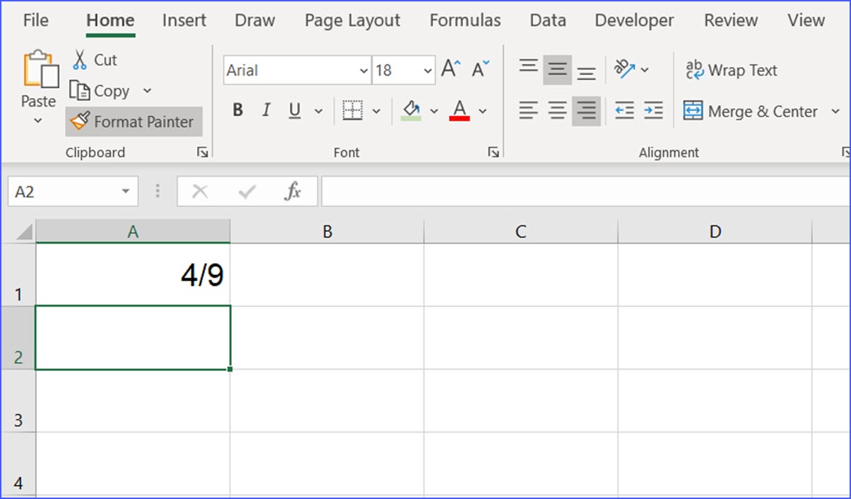 How to Enter a Fraction - ExcelNotes