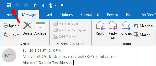 How to Make Changes to Received Message in Outlook - ExcelNotes