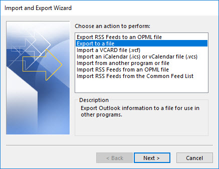 how to export contacts from outlook to a csv file