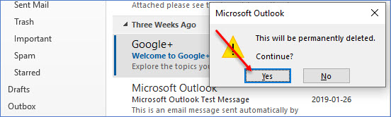 how do you permanently delete outlook account