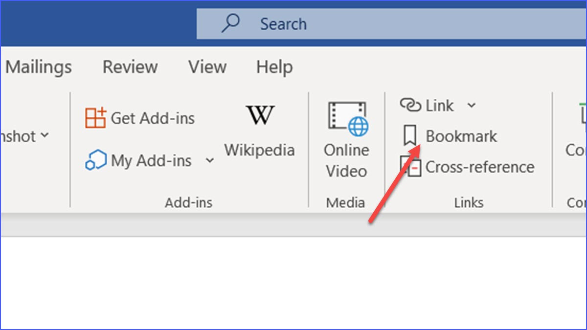 How to Insert a Bookmark in Word ExcelNotes