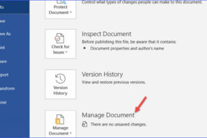 How to Open UnSaved Word File