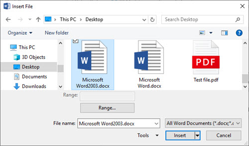 How to Merge Two Word Documents as One - ExcelNotes