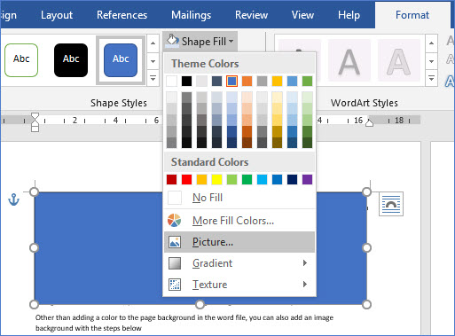 How to Add a Picture Background to a Paragraph in Word - ExcelNotes