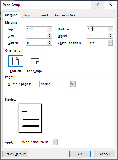 insert pdf into word document only first page