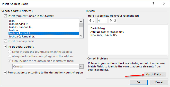 how to do a mail merge in word and church windows