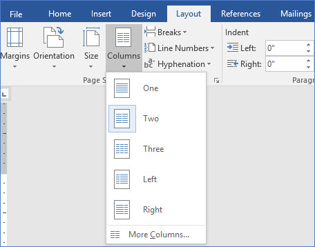 word adjust columns to fit text