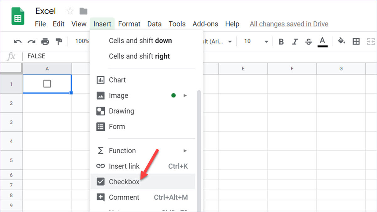 How To Insert A Checkbox In Google Sheets Nelosol