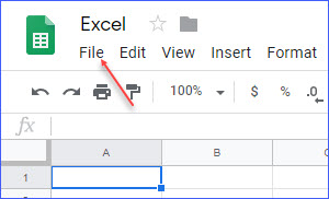 how to upload excel file to google sheets