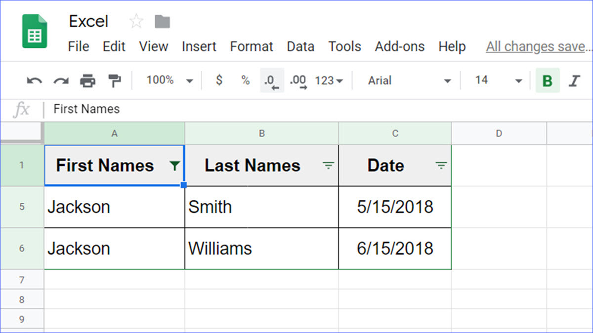How to Filter Data in Google Sheets ExcelNotes