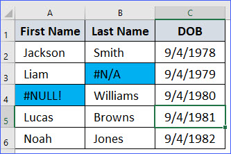 How to Highlight Cells that are Errors - ExcelNotes