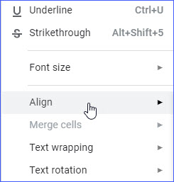 how to vertically align text in google docs