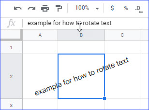 how to change text direction in google sheets