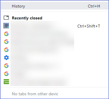 how to select all items in google chrome history