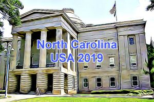 Working Days in North Carolina, USA in 2019