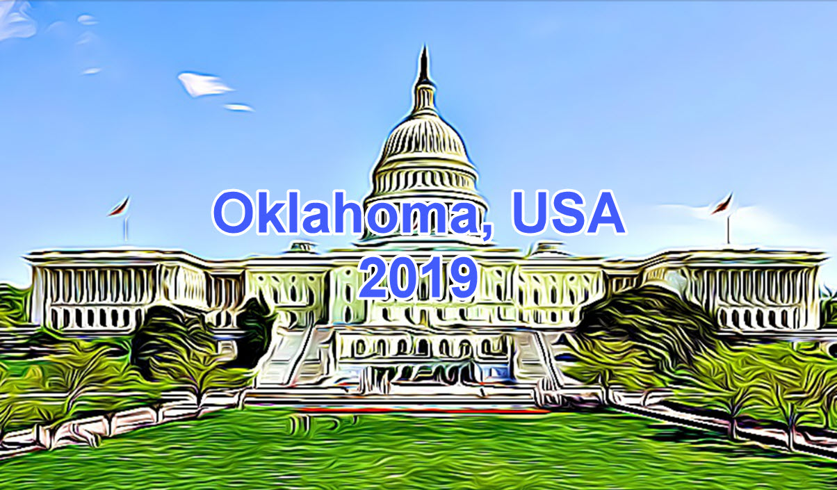 Working Days in Oklahoma, USA in 2019 ExcelNotes
