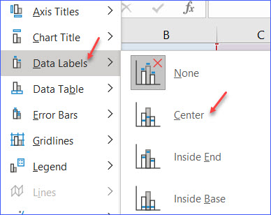 add data lavel call outs in excel for mac