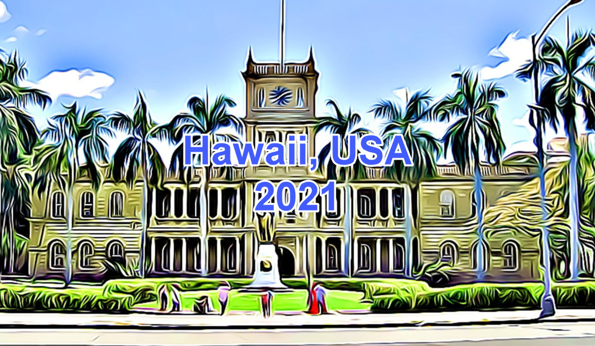Working Days in Hawaii, USA in 2021 ExcelNotes