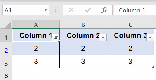 How to Filter a Table - ExcelNotes