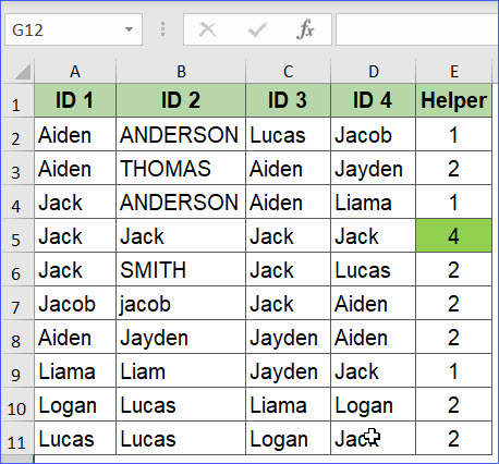 excel find duplicates in multiple rows