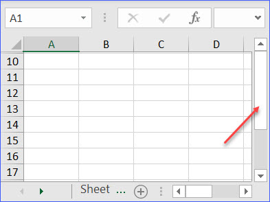 How To Show Vertical Scroll Bar - Excelnotes
