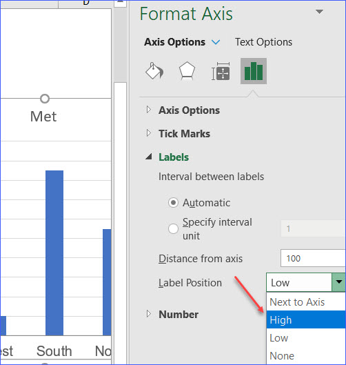 how to move x axis labels from bottom top excelnotes add gridlines excel chart chartjs area example