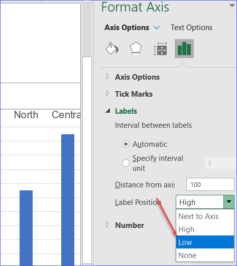 microsoft excel 2011 break in axis