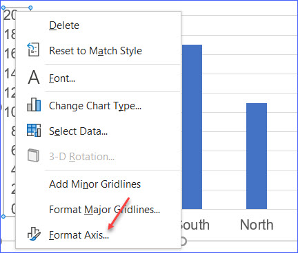 excel for mac chart move position of axis labels