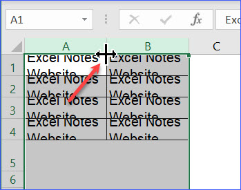 How To Autofit Column Width To Show All Contents Excelnotes