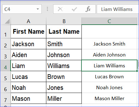 How to Use Flash Fill to Combine Data - ExcelNotes