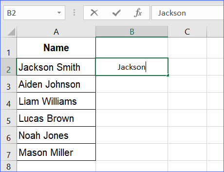 How to Use Flash Fill to Separate Data - ExcelNotes