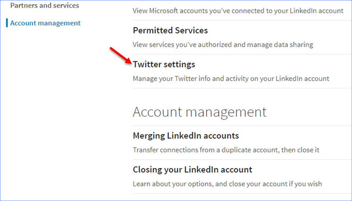 How to Link Twitter and LinkedIn Accounts - ExcelNotes