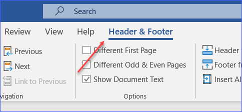 how to insert file name in word footer