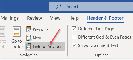 how to fix page numbers in word starting page 3