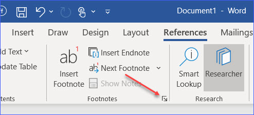 how to renumber footnotes in a new section in word