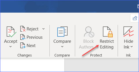 How To Restrict Word File From Editing - ExcelNotes