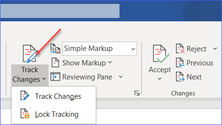 how to unlock track changes in word for mac