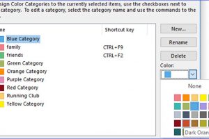 How to Change a Contact Category Color in Outlook