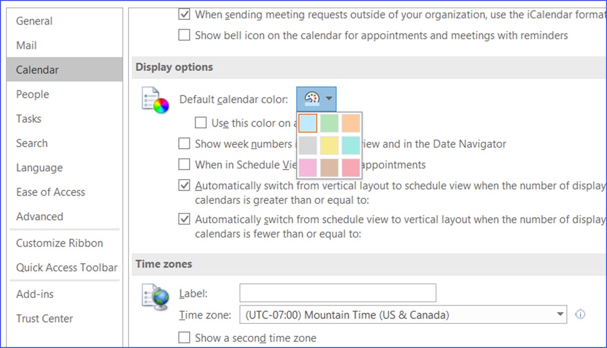 How to Change Default Color for all Outlook Calendars ExcelNotes