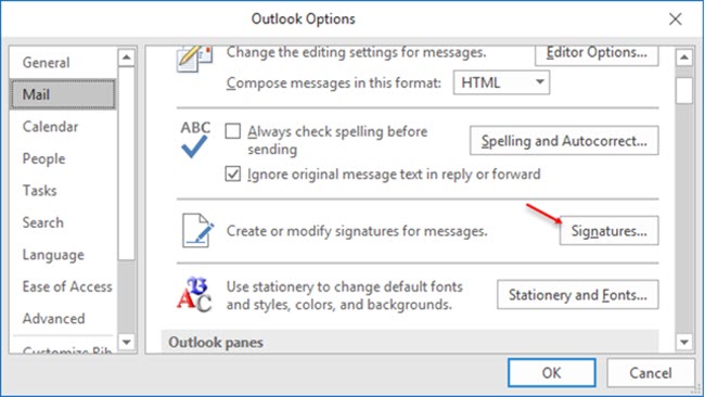set font settings in outlook mac for plain text emails