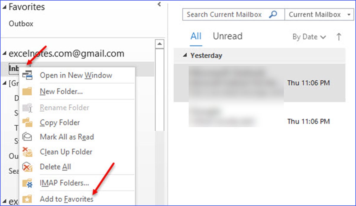 how to increase font size in outlook 2016 all folders