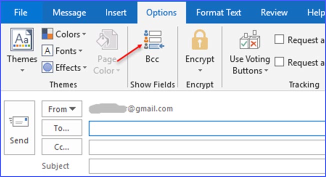 How to add a bcc field to emails in outlook for mac