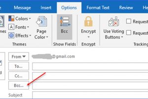 How to Show or Hide Bcc Field in Outlook