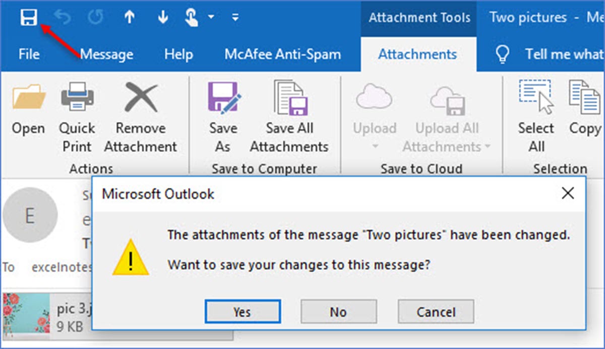 How To Keep Message And Remove Attachments In Outlook - ExcelNotes