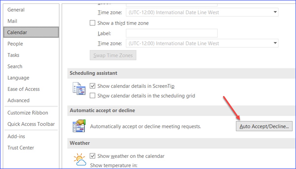 How To Automatically Accept Or Decline Meeting Requests In Outlook