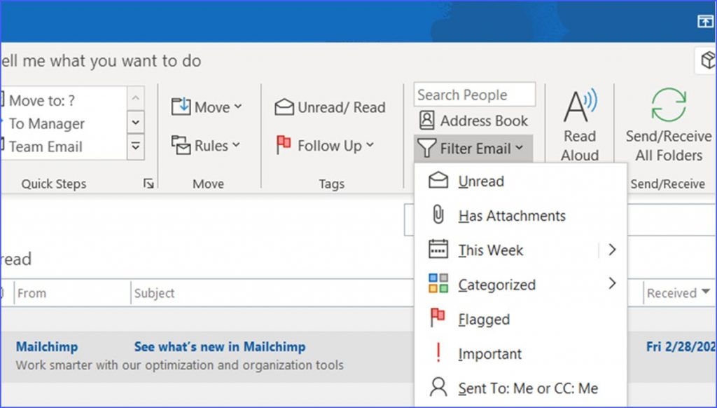 how-to-show-only-unread-messages-in-outlook-excelnotes