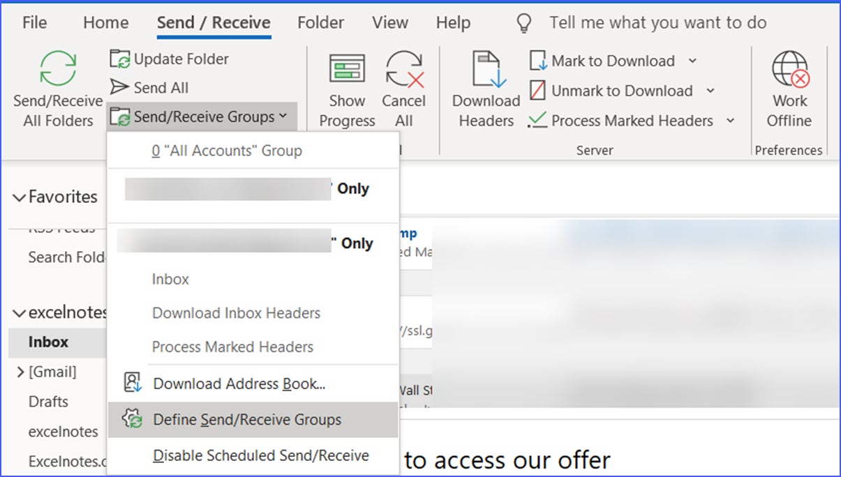 how to check mail received time in outlook