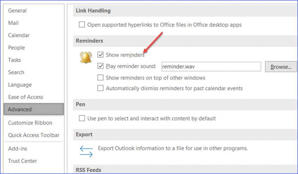 How to Show Reminders in Outlook Calendar ExcelNotes