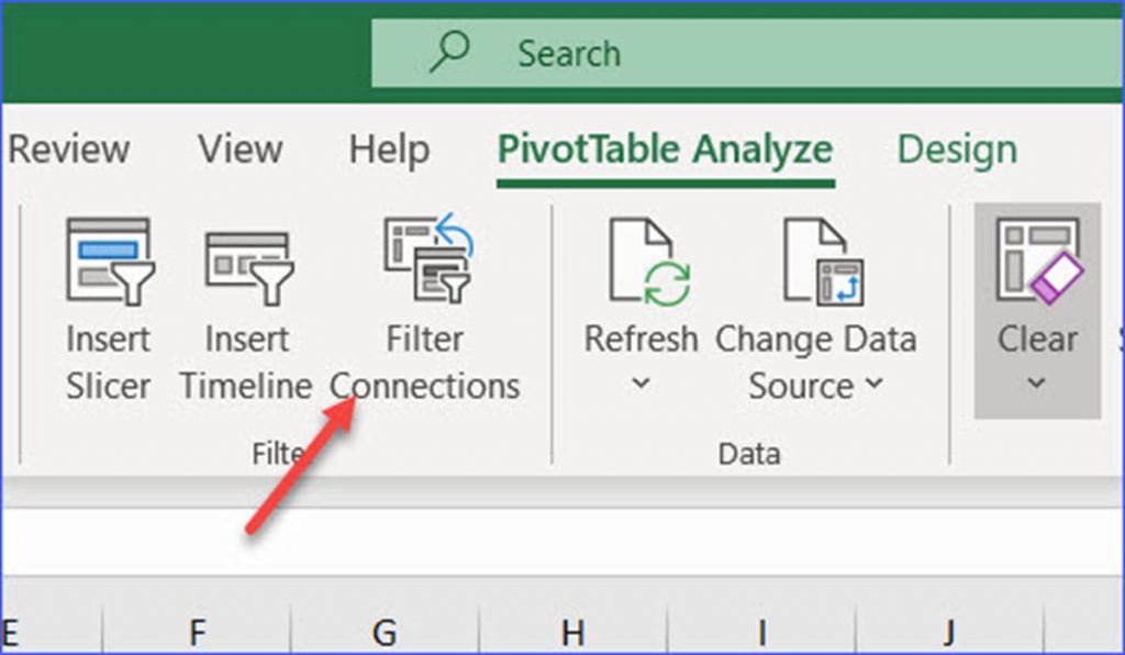 excel slicer connections